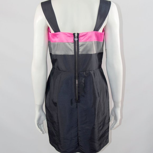 LIPSY London Colorblock Dress Coctail Sz 14 Medium New - Picture 4 of 5